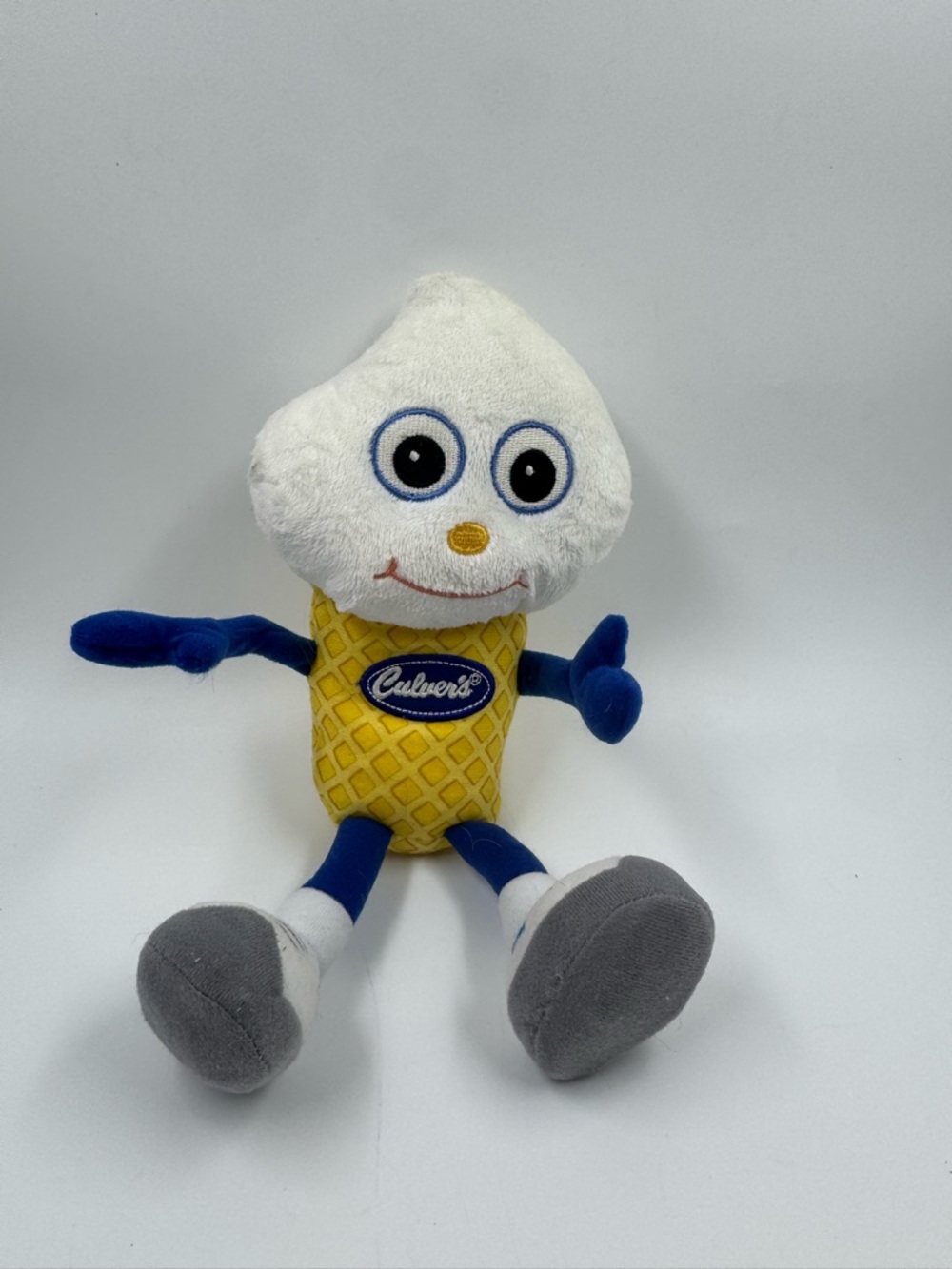 Culvers Promotional Plush Scoopie Stuffed Animal Custard Cone Ice Cream Toy
